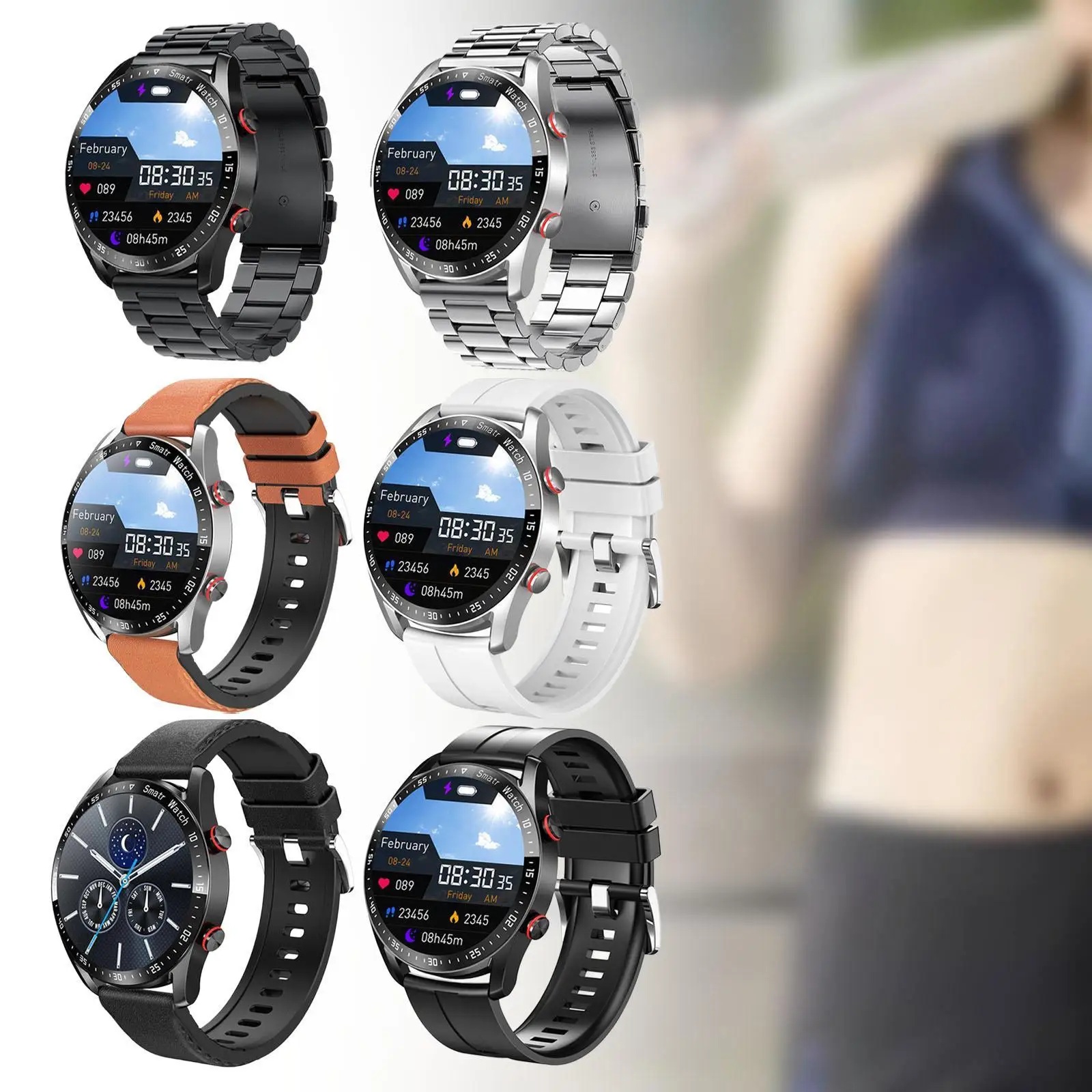 Smart Sport Watch Multifunctional Sleep Monitor Bluetooth Calling Running Watch for Women Men Walking Gym Outdoor Riding