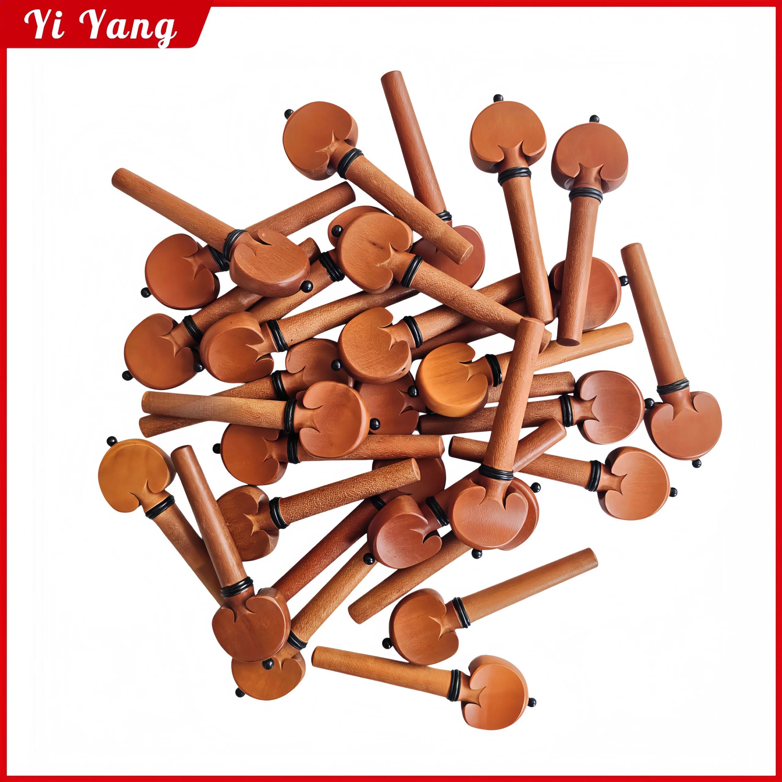 20 Stück Violinwirbel 4/4 Größe aus Jujube-Holz, Zubehör für Violinstimmwirbel – Detail 1