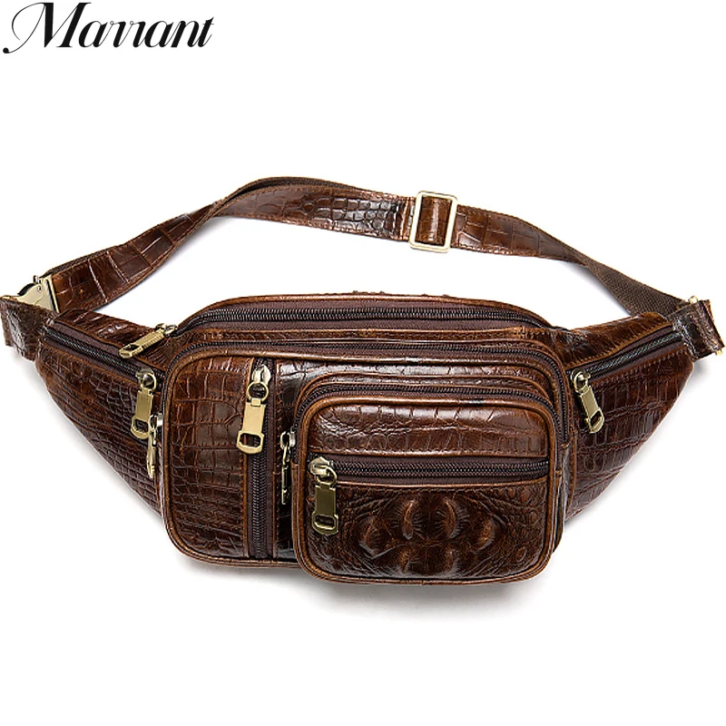 MVA Multi-Function Money Belt Bag Men\'s Waists Bags Genuine Leather Fanny Pack Phone Waist Pack/Bags Messenger Bag Men