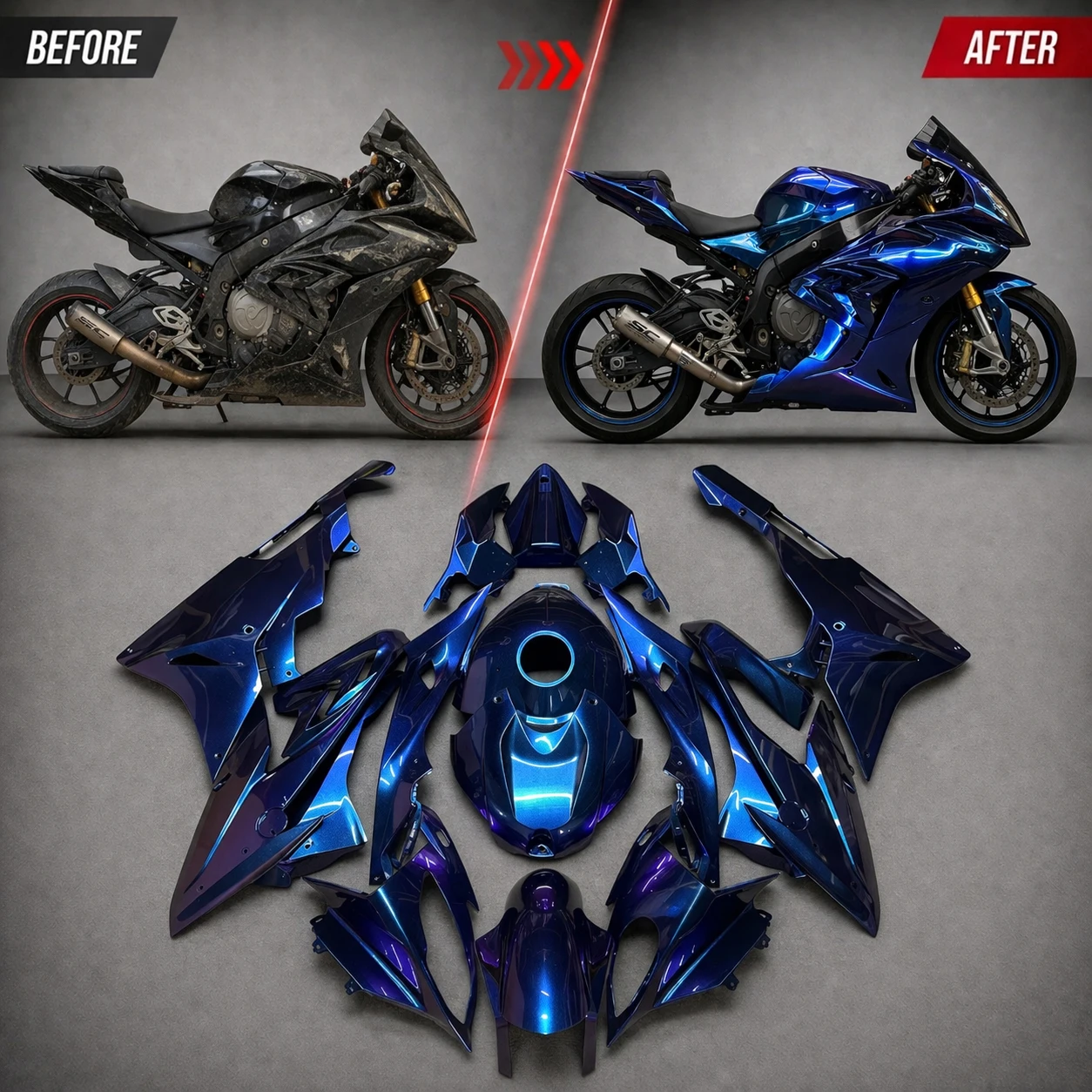 

Комплект обтекателей Custom Racing для мотоциклов BMW S1000RR 2015-2016 (S1000 RR 15 16) из ABS-пластика, литье под давлением, в стиле Track, карбон