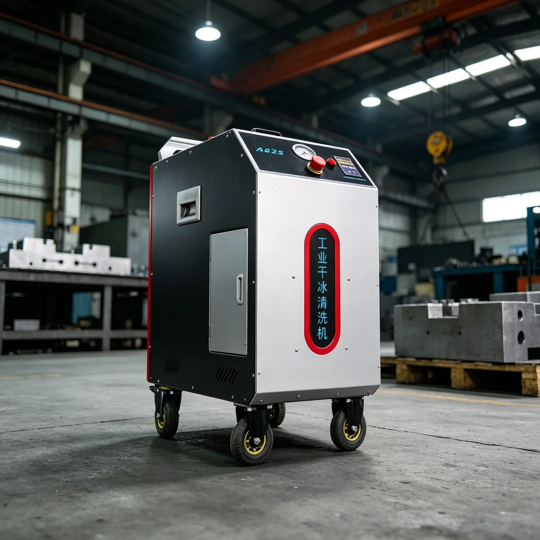 Portable Dry Ice Cleaning Machine High Pressure Efficient Degreasing for Automotive Molds and Metal Surface Prep Work