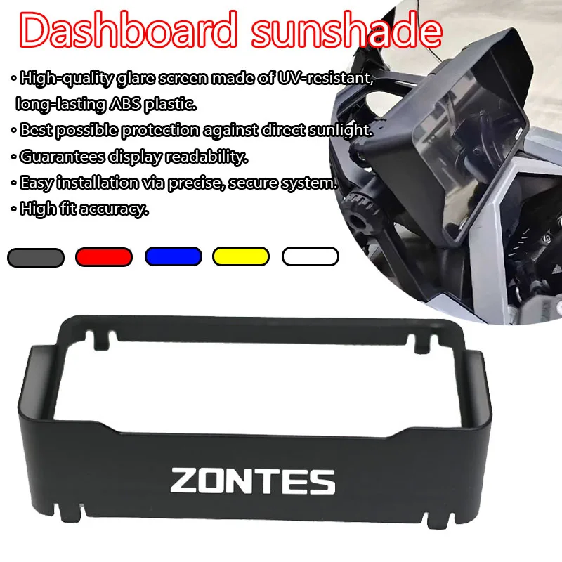 

Солнцезащитный козырек для ZONTES 368G G368 368 2024, аксессуары для мотоциклов, экран прибора, солнцезащитный козырек, защита приборной панели