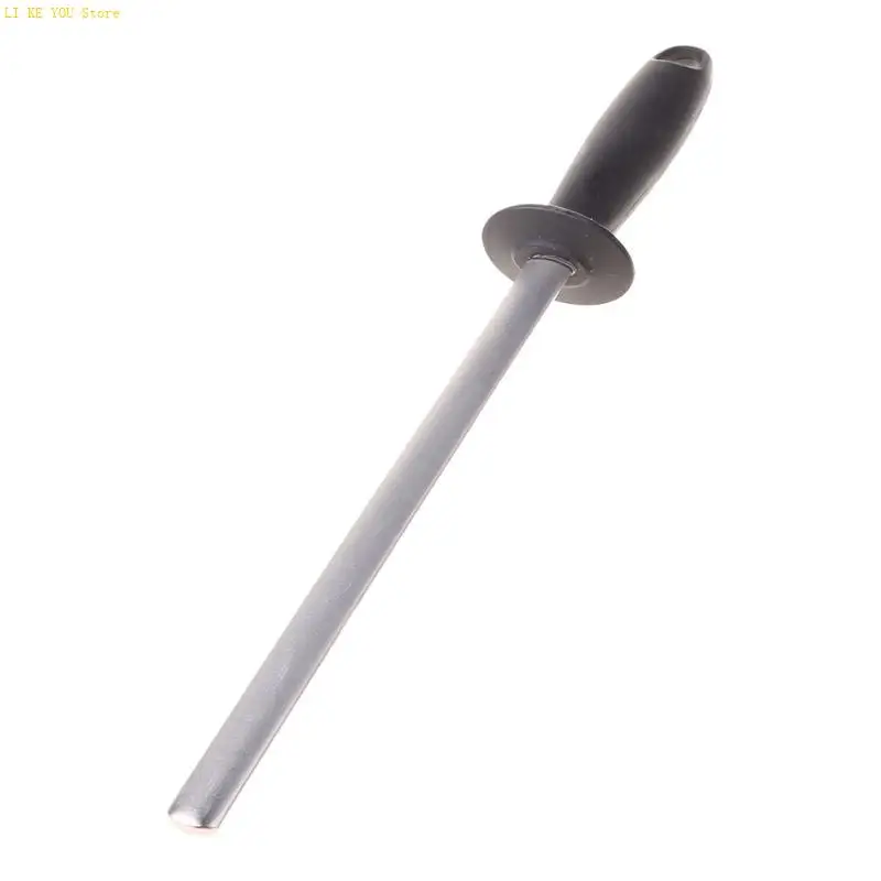 

W3JE Knife Sharpening Rod Hand Tool 10 in with Comfortable Handle Sharpener Polishing Tool for Kitchen Pocket Knives