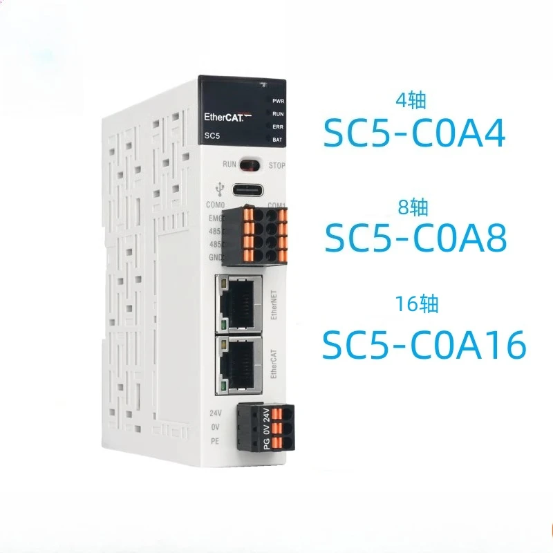 

Supports 4/8/16 axis EtherCAT bus PLC controller SC5-C0A4//SC5-C0A8/SC5-C0A16