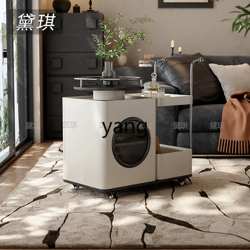 

LH removable trolley side few light luxury high-end sofa storage side cabinet