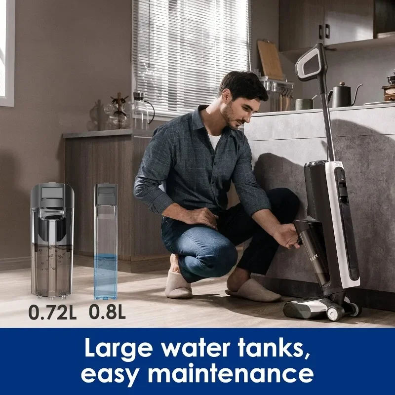 Tineco Floor ONE S5 PRO 2 Cordless Wet Dry Vacuum Smart Hardwood Floor Cleaner Machine, One-Step Cleaning Mop for Sticky Messes