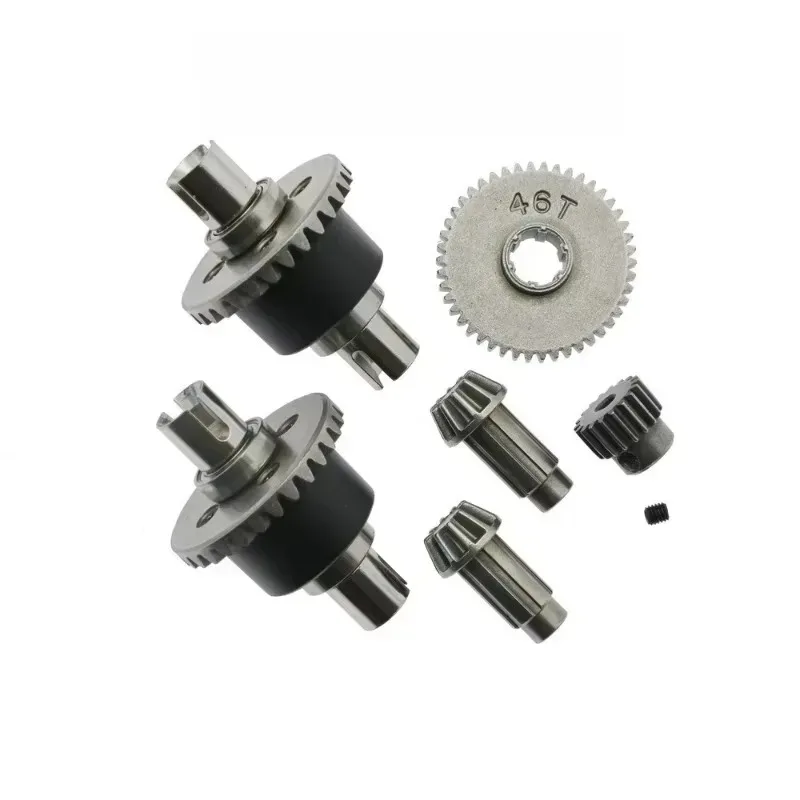 모터/액티브/대형 기어 부품 액세서리 신제품 1/16 16101 16102Pro 16103 Q130 RC 자동차 업그레이드 메탈 디퍼렌셜 어셈블리