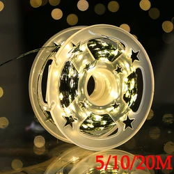 Green Copper Wire Garland Light 5/10/20M LED String Lights 8-mode USB Fairy Lights Garland Lamps for Festival Party Christmas
