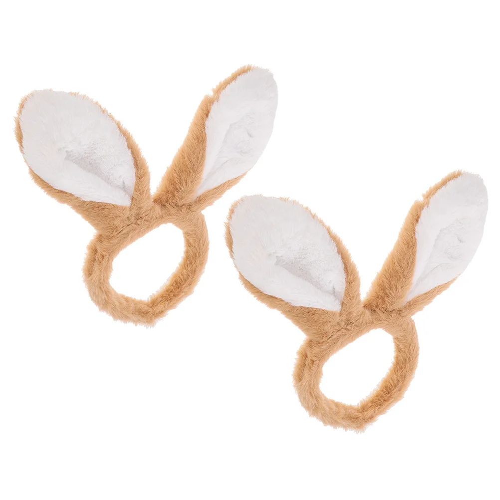 

2 шт., повязки на голову с заячьими ушками, повязка на голову с мультяшным кроликом, пасхальные вечерние аксессуары для волос для женщин и девочек, повязка на голову с героями мультфильмов