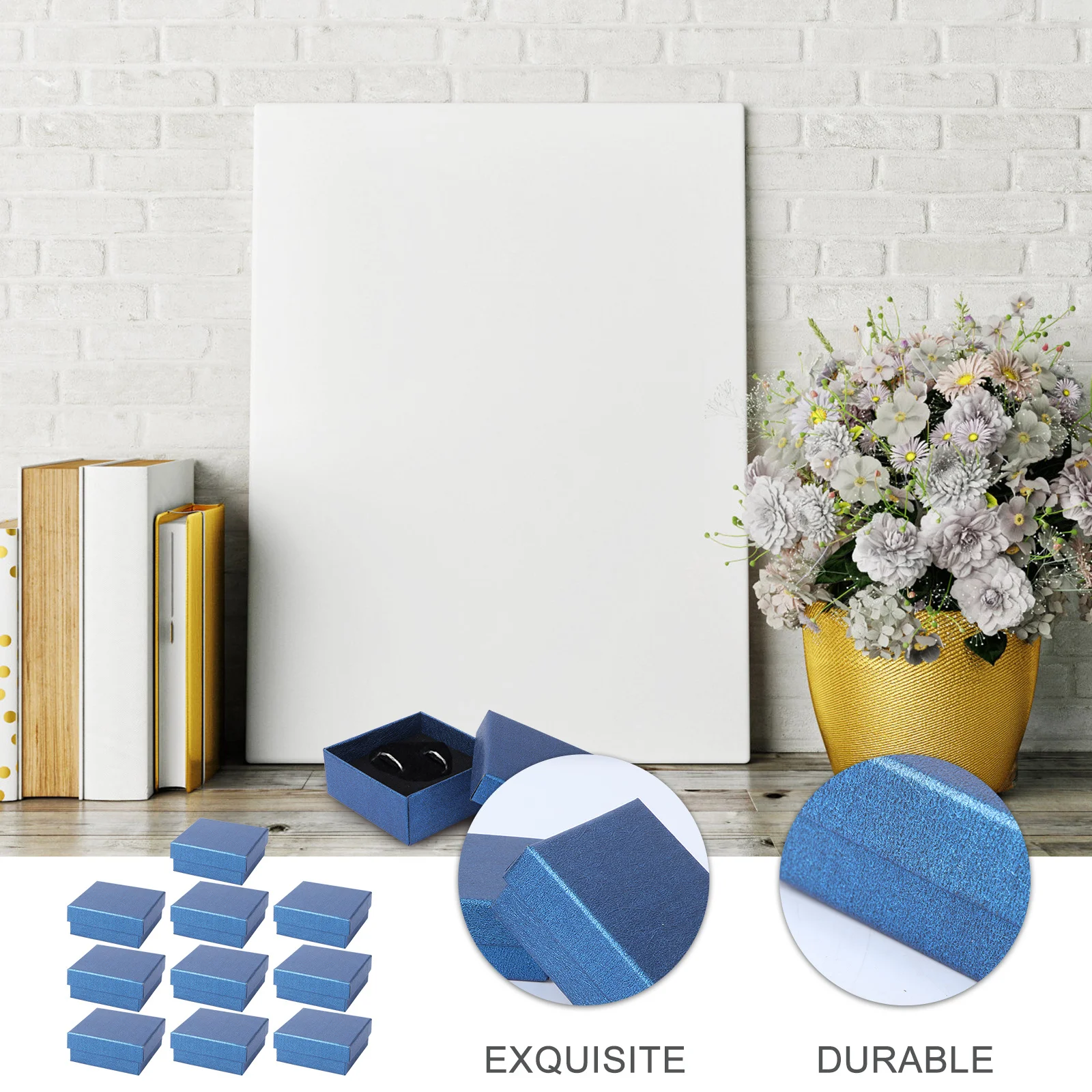 

10Pcs Jewelry Storage Box Retro Style Multi-Purpose Necklace Case Durable Eco-Friendly Packaging Gift Wrapping