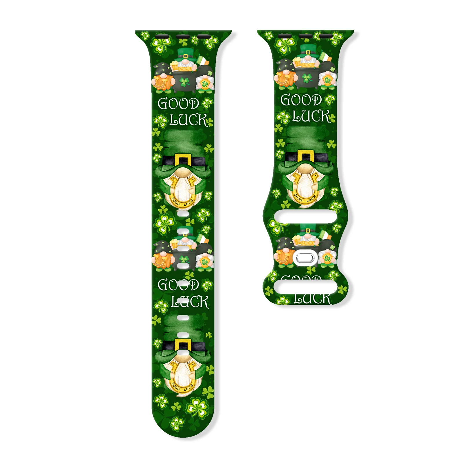 

Saint Patrick Printed Strap for Apple Watch 10 9 8 7 Silicone Band Replaceable Bracelet for iWatch 46mm 45mm 42mm 41mm Watchband