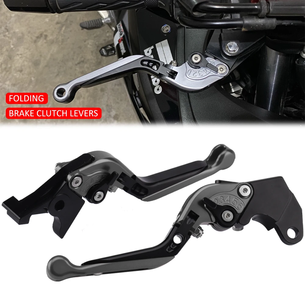 Folding Brake Clutch Levers Fit For Tiger 1050 Sport Tiger1050 2007-2016 Tiger800 XC 800 2011-2014 675 Street Triple 2008-2015