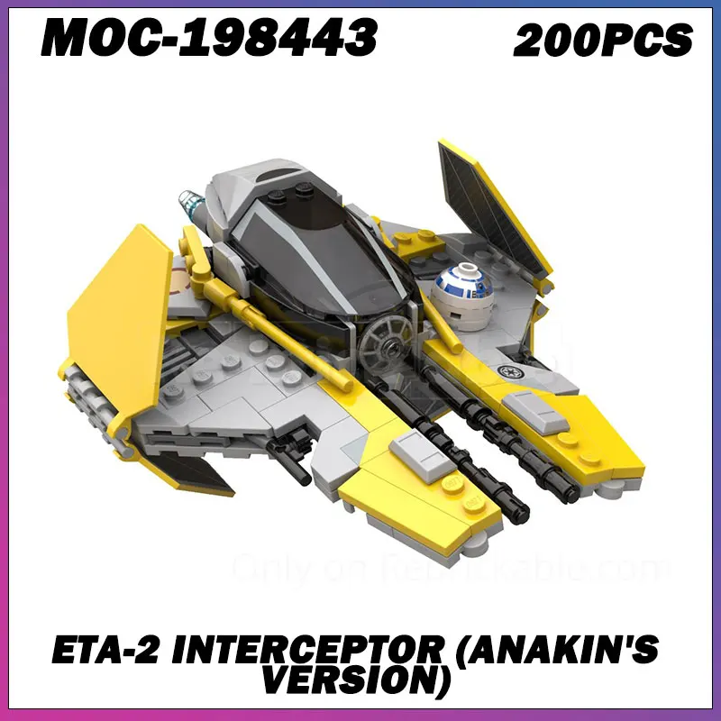 

200PCS MOC-198443 MOC Classic Space Space Bracket Shipdark Spaceship Building Block Education Model Toys Festival Children Gifts
