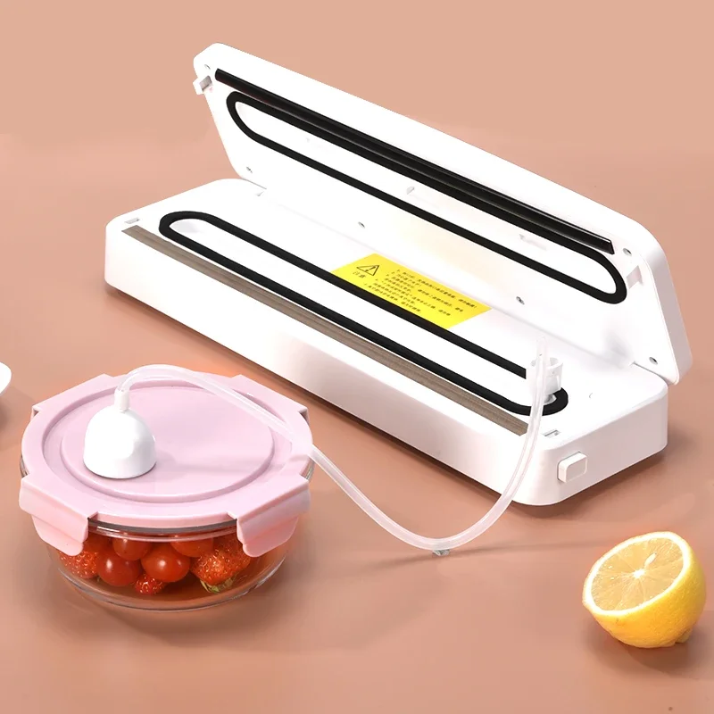 Home Food Vacuum Sealer Mini Automatic Sealing Packing Machine 2 in 1 Dry & Moist Food Vacuum Sealing Machine