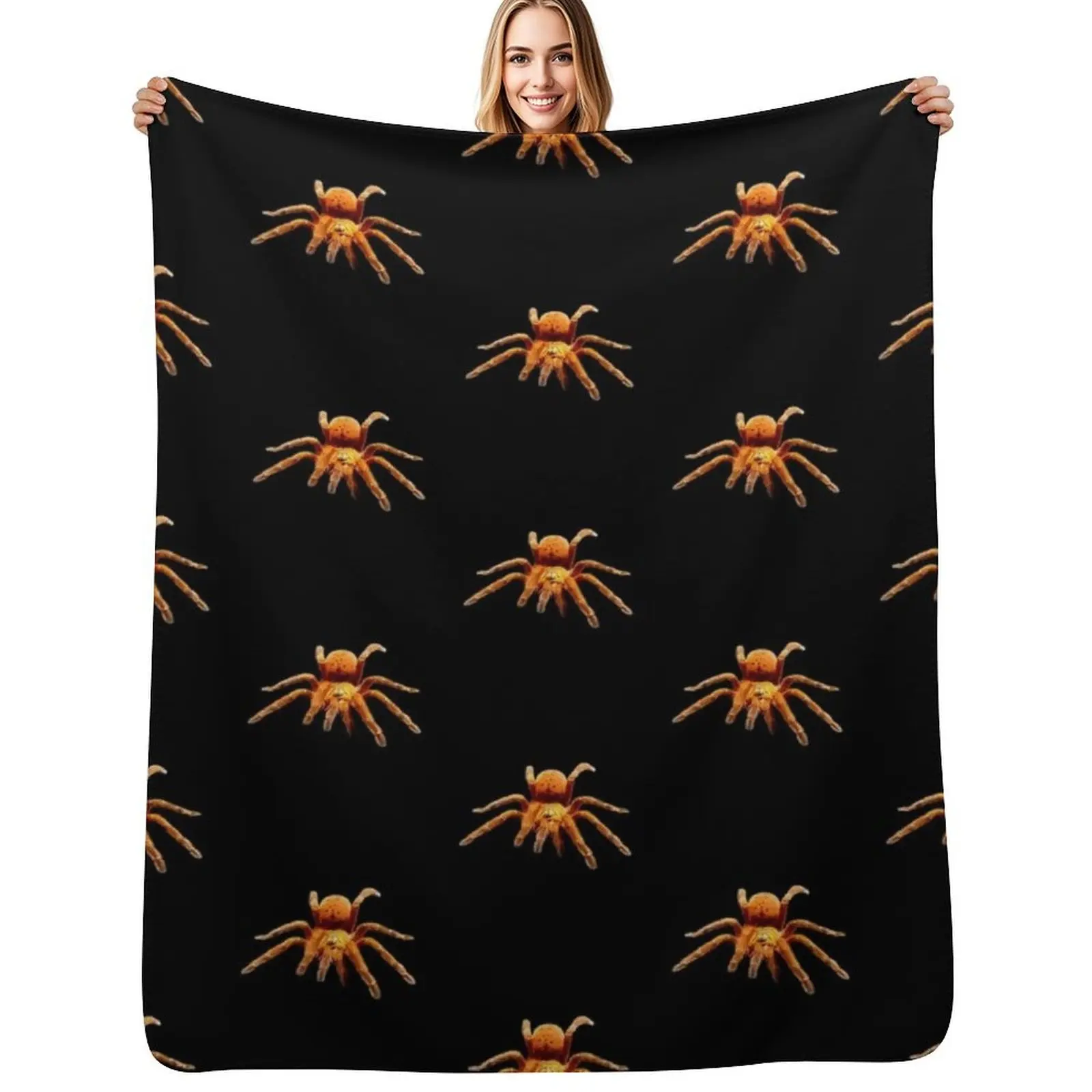 OBT -Pterinochilus murinus; Orange Baboon Tarantula Throw Blanket Lightweight Warm Blanket for Travel Camping