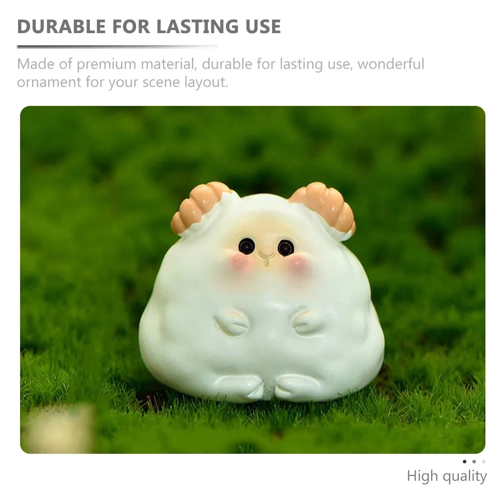 

12pcs Chinese Zodiac Miniature Ornaments Resin Micro Landscape Decor Outdoor Indoor Fairy Garden Adornment Mini Animal