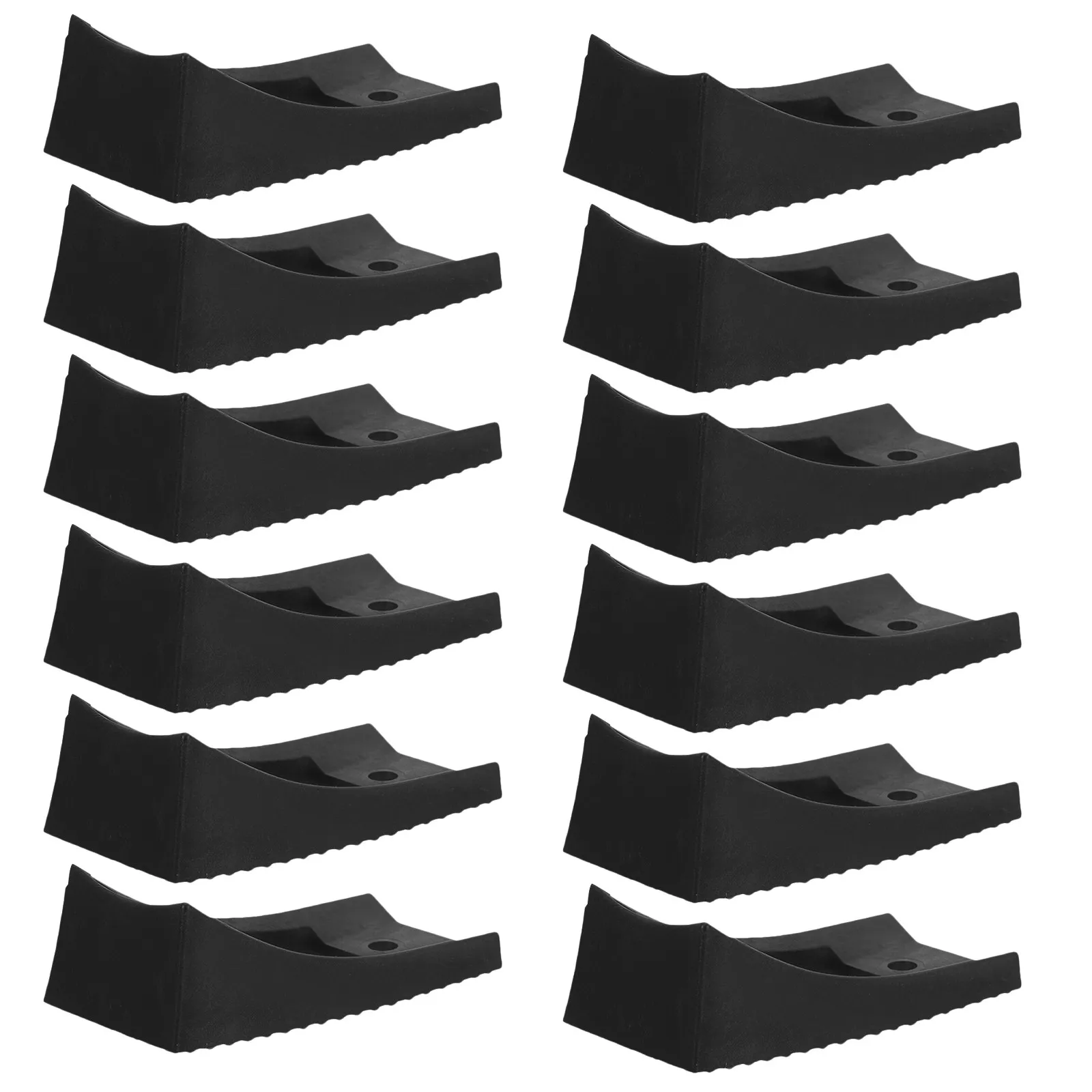 12Pcs Office Chair Stabilizer Pads Anti-Tip Heavy-Duty Leg Protectors Non-Slip Chair Floor Pads for Meeting Room Furniture