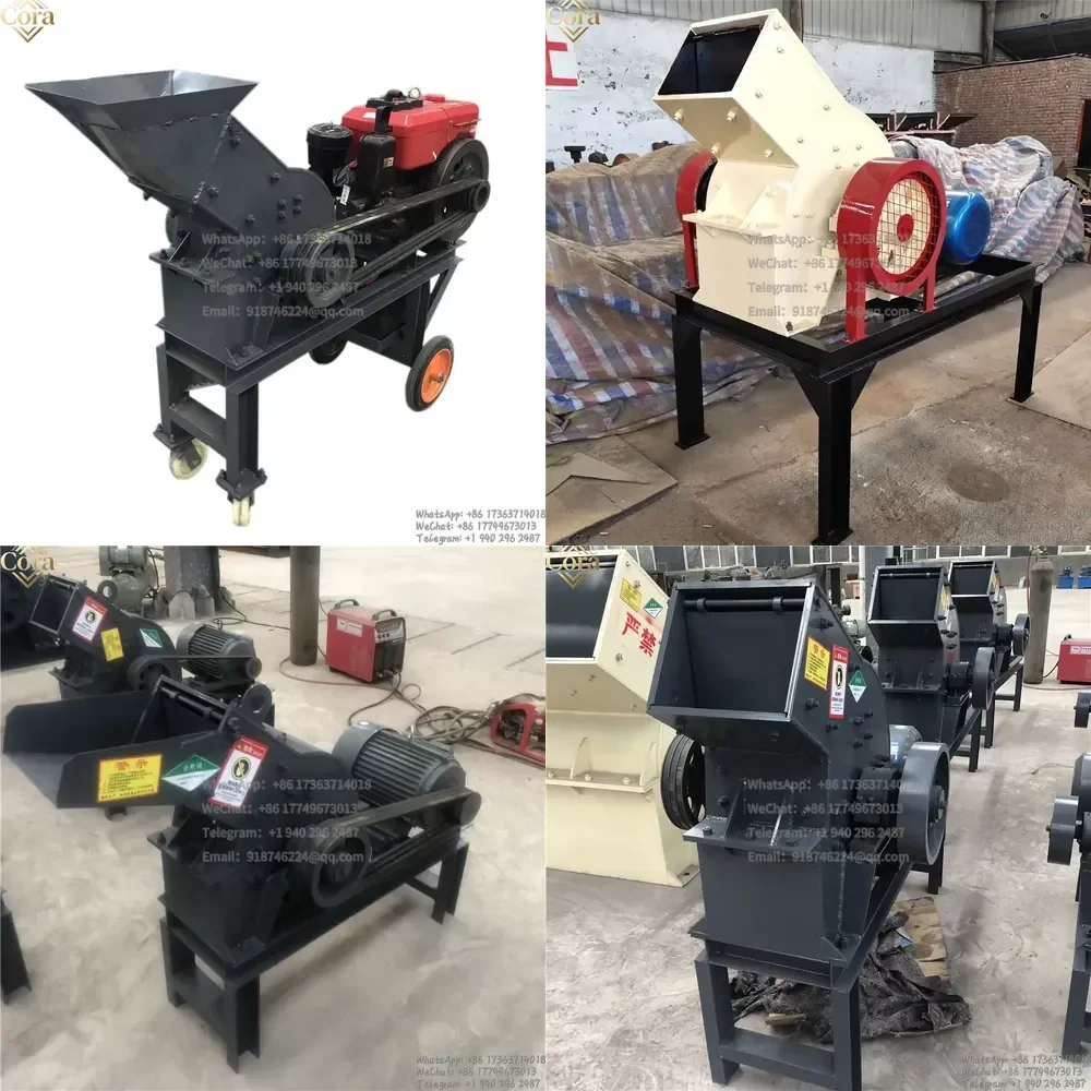 

High Efficiency Engine Gold Ore Small Mini Stone Rock Crusher Mobile Hammer Mill Crusher