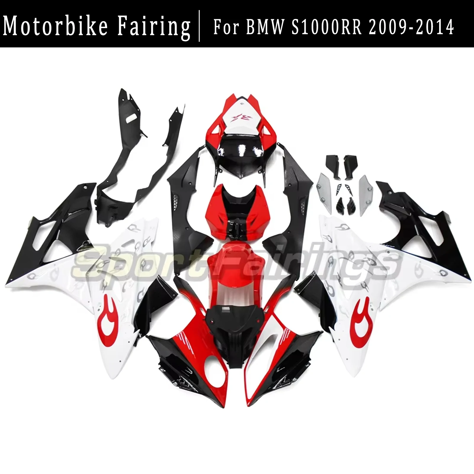 

Motorcycle Bodywork Set Injection For BMW S1000RR 2009 2010 2011 2012 2013 2014 ABS Plastics Full Fairings Kit Mold Accessories