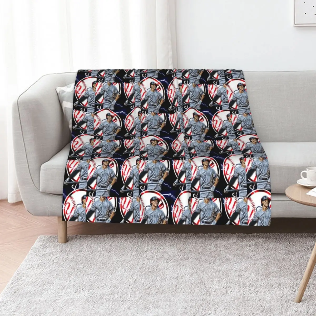 Aaron Judge Throw Blanket Stylish Decor Blanket Gift for Friends Roommate