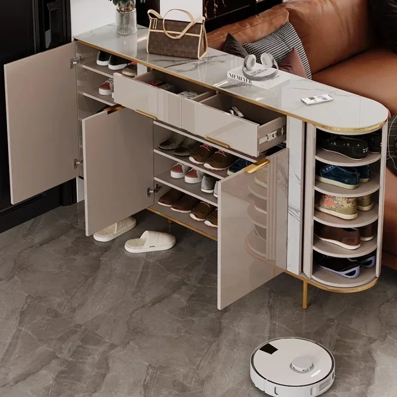 Shoes Organizers Cabinets Partition Cabinet Large Capacity Light Luxury Shoerack Shoe Rack Shoe Organizer Living Room Cabinets