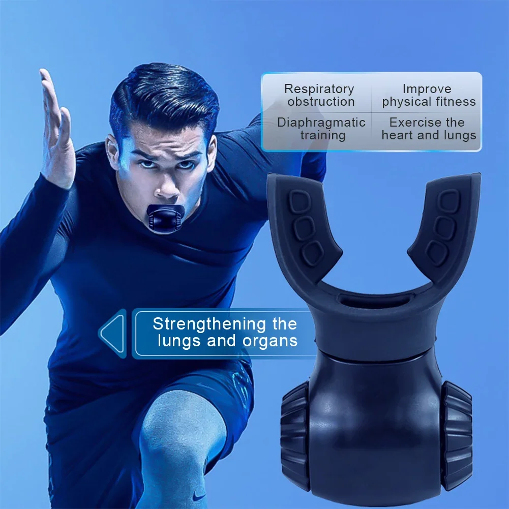 Breathing Trainer Expiratory Exercise Tool Adjustable Resistance Respiratory Trainer Lung Exercise Device for Breathing Training