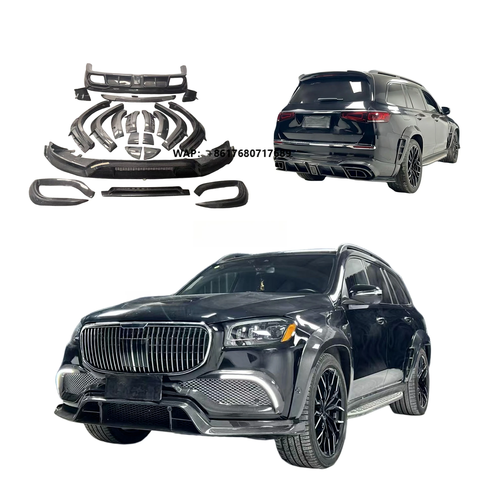 Kit Completo de Upgrade de Interior Estilo GLS 600 para GLS 450/GLS 580 Acessórios de Carro Personalizados de Luxo