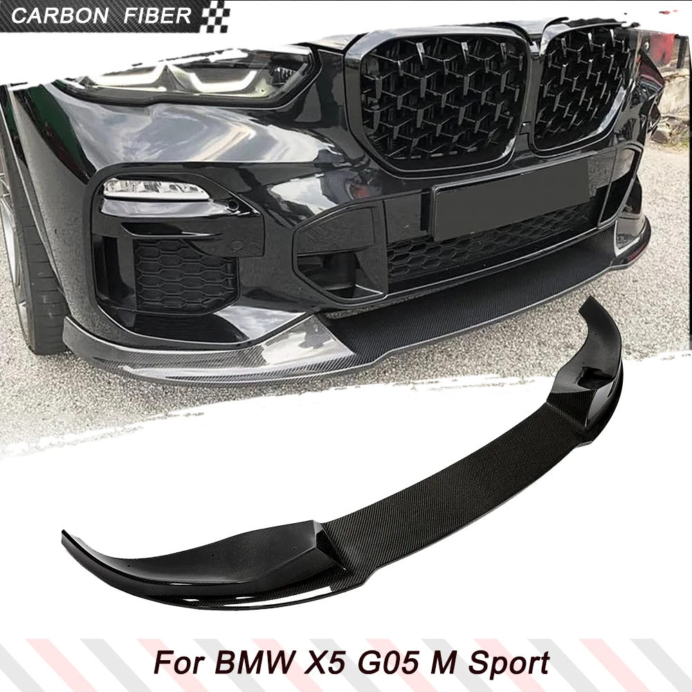 

Carbon Fiber Car Front Bumper Splitters Lip Spoiler for BMW X5 G05 M Sport 2019-2022 Front Bumper Lip Spoiler Splitters Guards