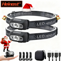 Mini Strong Light Headlamp Led Night Fishing Torch Rechargeable Head Lamp Outdoor Waterproof Portable LED Sensor HeadLight