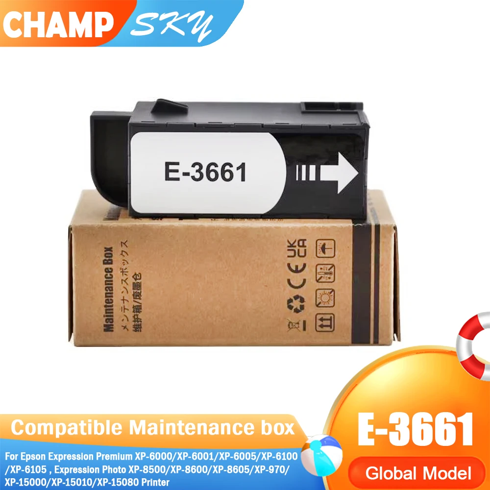 Champ Sky T3661 EPMB1 Compatible Ink Maintenance Box for Epson Expression Photo XP-15000 XP-8500 XP-6000 XP-6100 XP-970 Tank