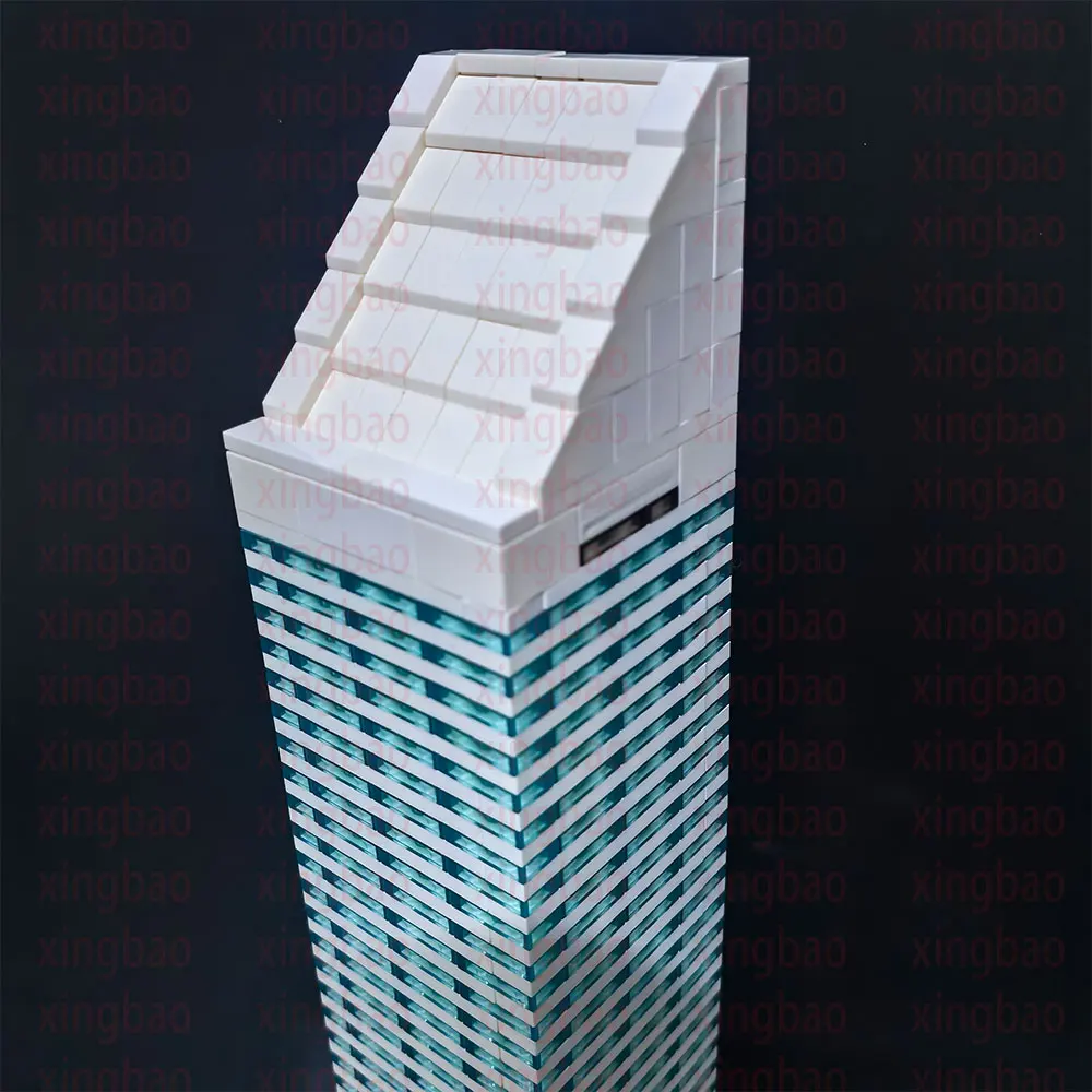 1110 Uds. MOC Citigroup Center escala 1:800 modelo rascacielos bloques de construcción juguetes regalos de cumpleaños y Navidad