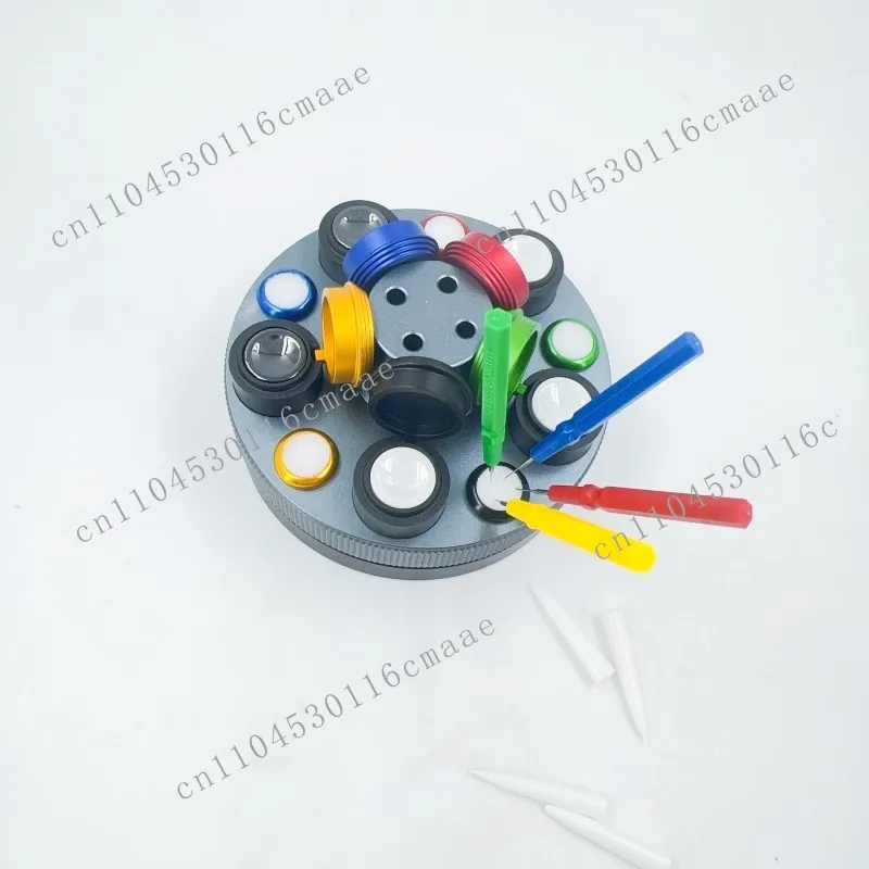 High-quality Watch Repair Tools, All-metal Round Oil Pan and Oil Pen Set, Rotatable Base, Watch Repair Watchmaking Machine