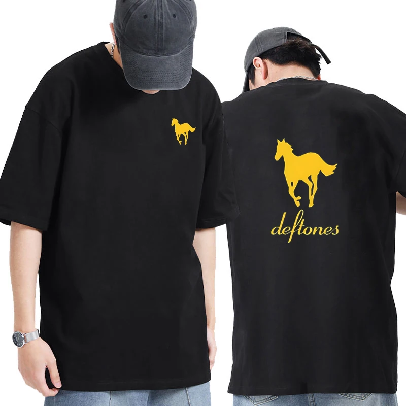 

Deftones Graphics short sleeve T-shirts Men Women Alternative Metal Rap printed T-shirt Summer Cotton Rock Hip Hop vintage Tops