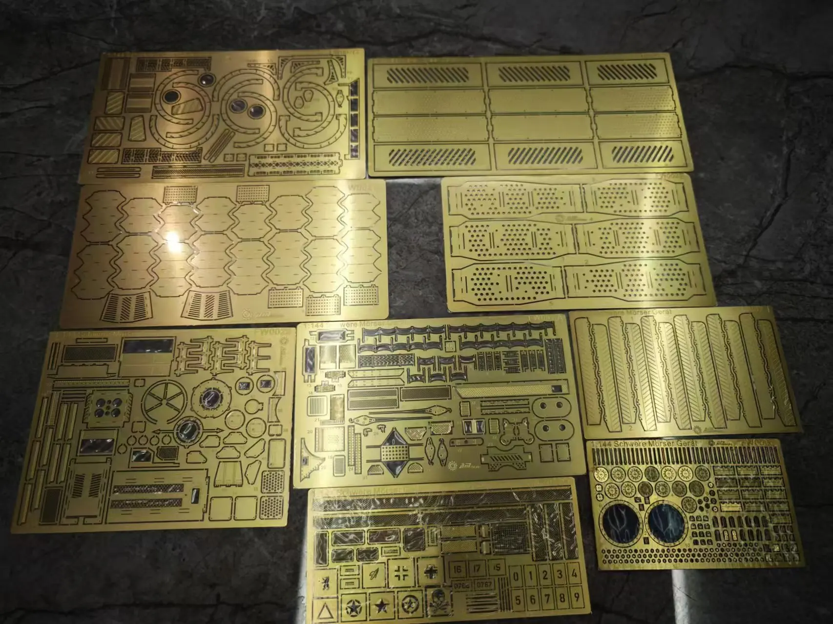 Fw002 1/144 Schwere Morser Great (Hars Metalen Plaat, Geen Instructies) Uit Printmodellen