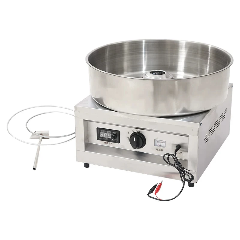 Cotton Candy Machine Automatic DIY Fancy Cotton Candy Machine Digital Speed Controller  Full-Blade Syrup Dispenser