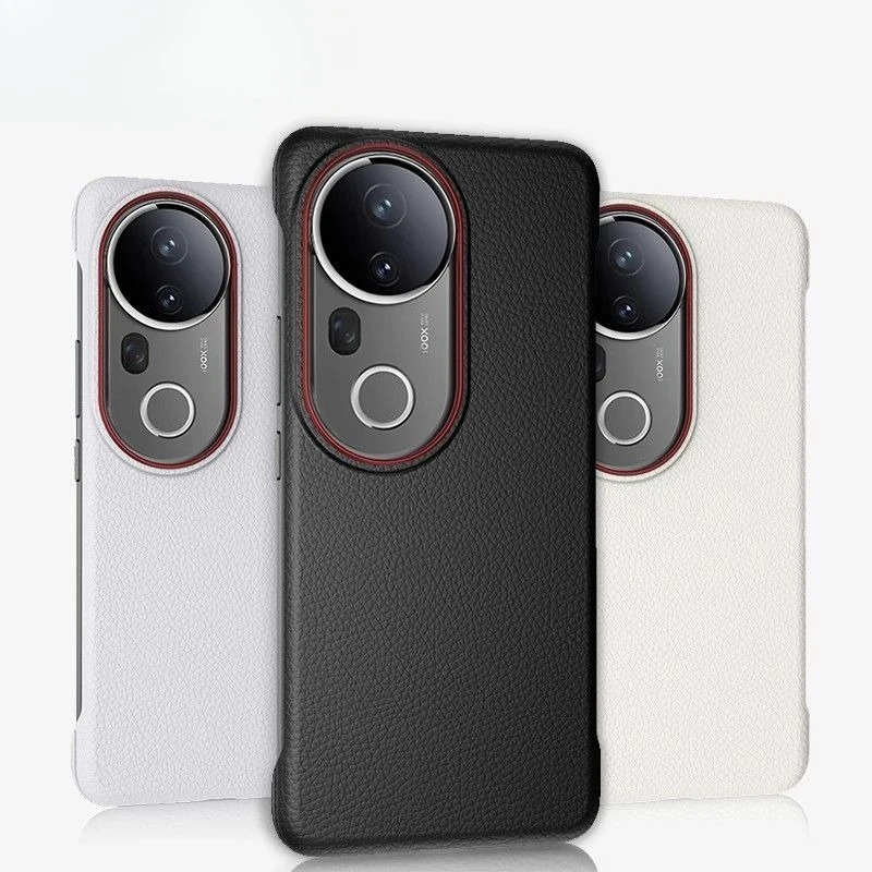 

For Vivo T4 Ultra Case Fashion Simple Plain Leather Fantasy Borderless Cover For Vivo T4 Ultra S20 Pro 5G Anti-fall Bumper Funda