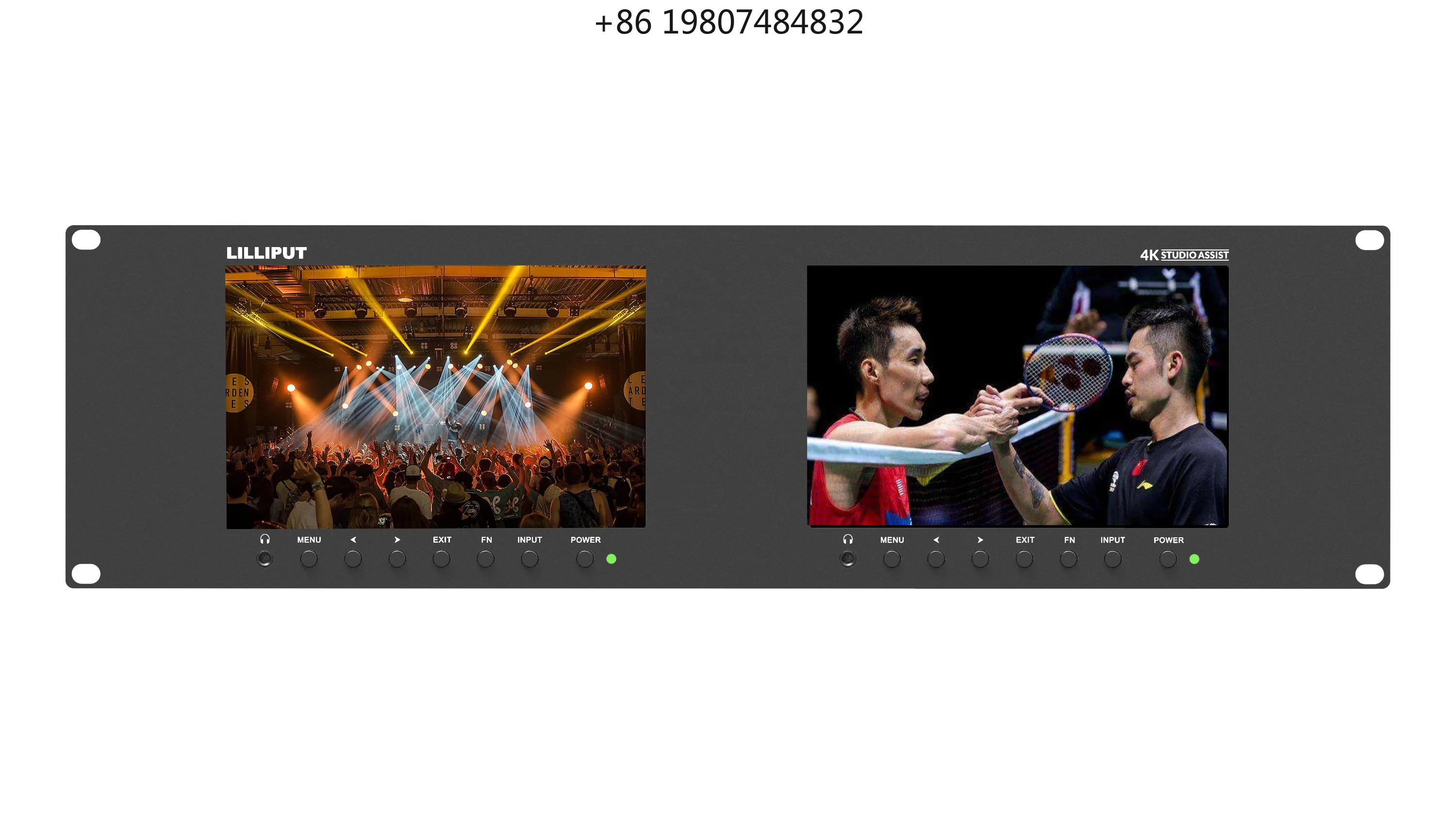 

RM-7029S Dual 7" IPS Screen 3RU Rackmount with 3G-SDI/ 2.0 2160p 60Hz for Input/Output Video Wall