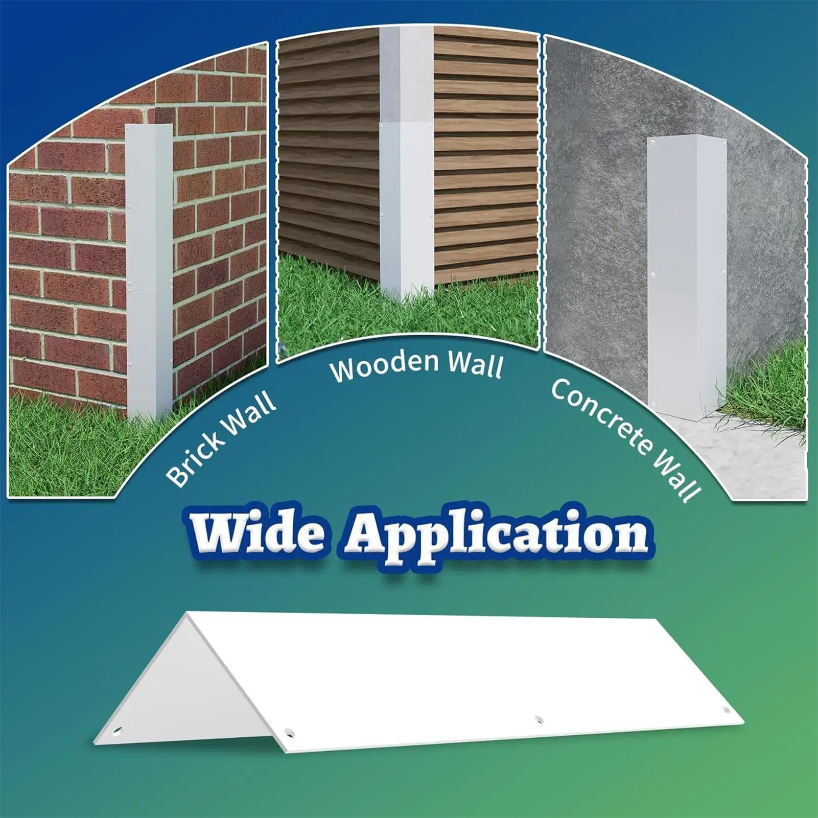 

Aluminum Siding Corners 2 Pieces 90 Degree Angle Smooth Whacking Protection Outside House Construction Corner Panels For Home
