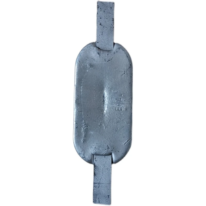 0.5kg 1kg spawany morski blok cynkowy anoda antykorozyjna ze stopu cynku fabryka bezpośrednie dostawy punktowych nóżek żelaznych dostosowana