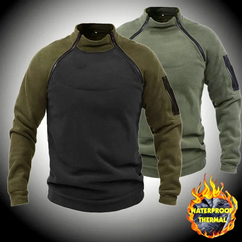 Winter Thermal Underwear Work Wear Tactical Shirt US Army Military Uniform Men Tactical Combat Sweatshirts Hunting Men Clothing