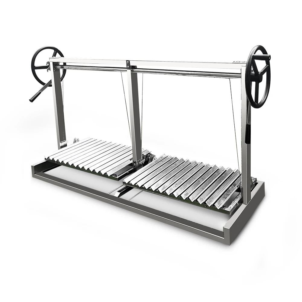Argentine Asado Santa Maria Built in BBQ Grill Outdoor V-Grate Cooking Net Height Adjustable for Kitchen Baking