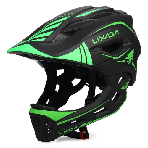 Imagen 2 del producto Lixada-casco facial completo desmontable 2 en 1 para niños, casco de seguridad deportivo para bicicleta, equipo de protección, casco para niños, casco de ciclismo