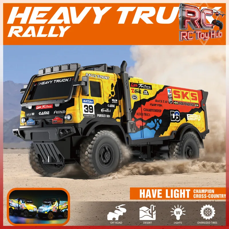 

4wd Rc Monster Truck Off-Road Vehicle 2.4g Remote Control Car Large Tires All-Terrain High Speed Mud Sand Rock Toy Gift For Boys