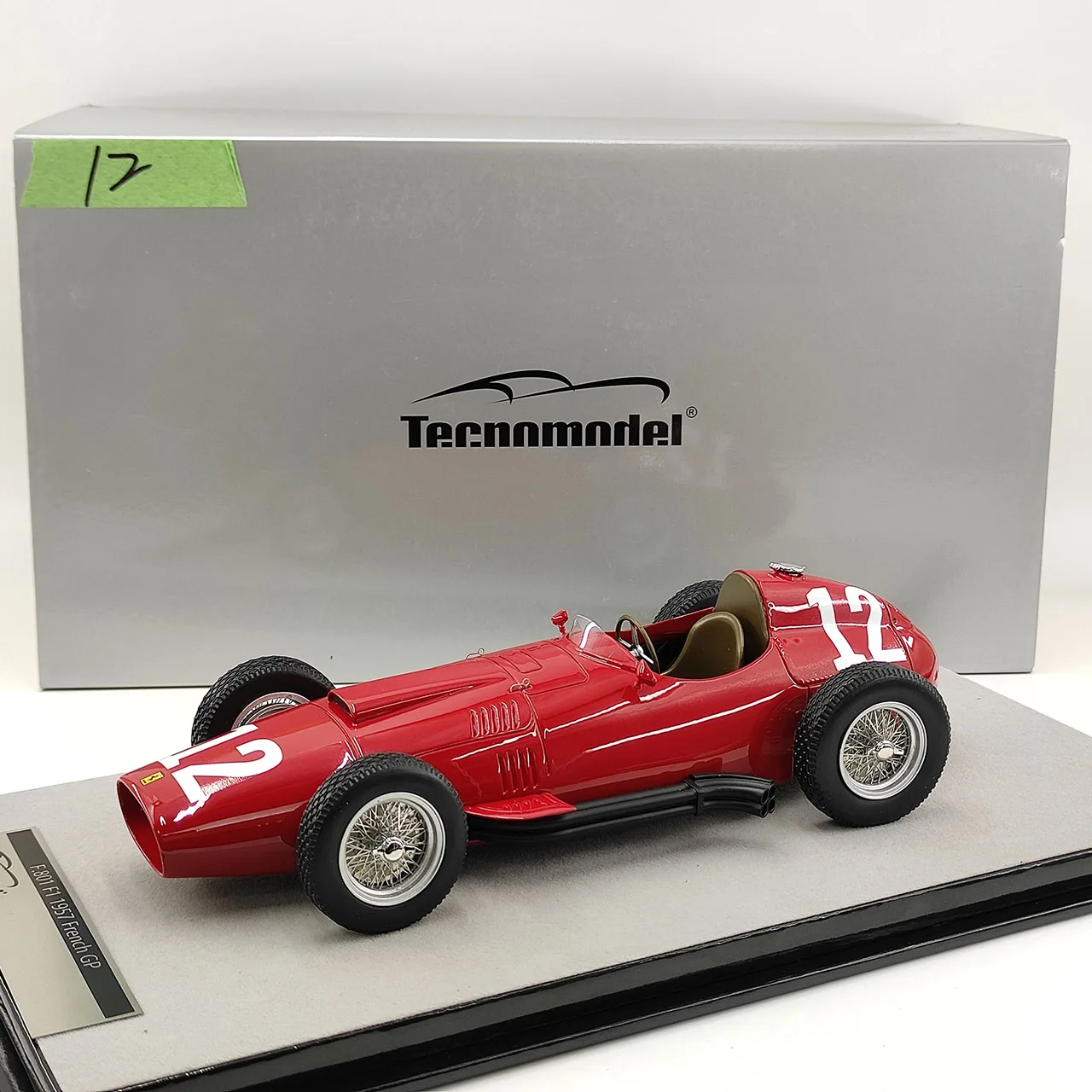 

Дефектная Tecnomodel 1:18 масштаб F1 1957 французский GP красная смоляная модель автомобиля Коллекционная игрушка в подарок сувенир дисплей орнамент
