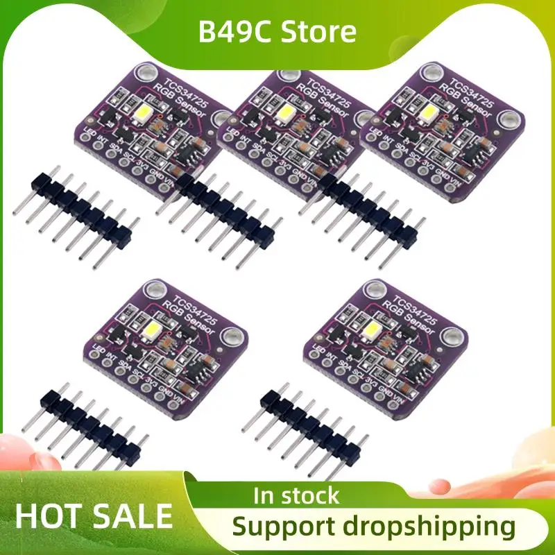 B49C TCS34725 Development Board Module TCS34725 Color Sensor Module For Colour Management