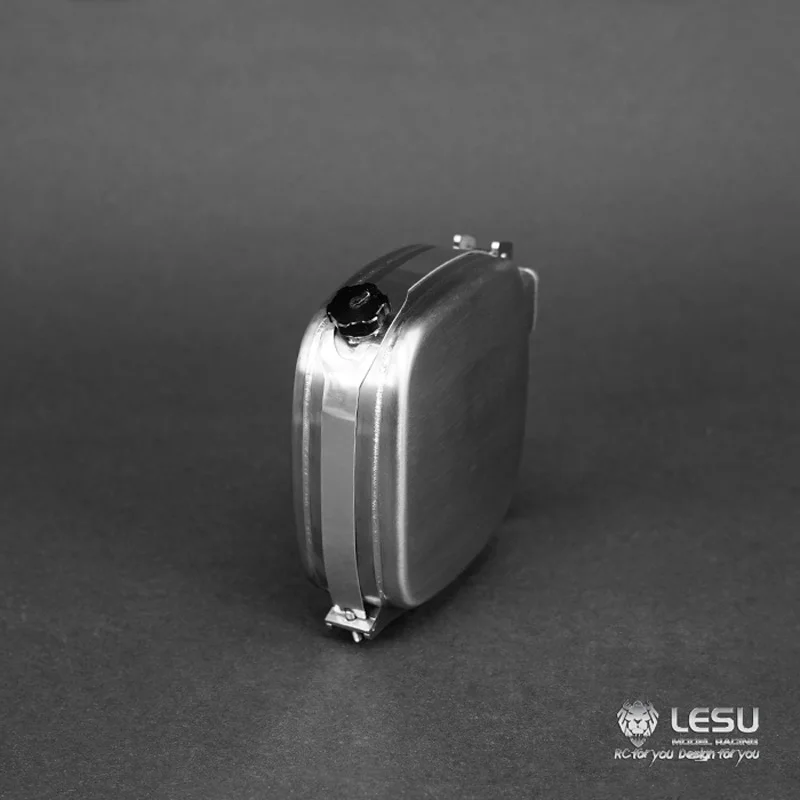Serbatoio dell'olio Stoccaggio idraulico Serbatoio del carburante Simulazione G-6139 119MM Acciaio inossidabile per 1/14 Tamiya RC SCANIA Man Lesu Tipper Parti del giocattolo