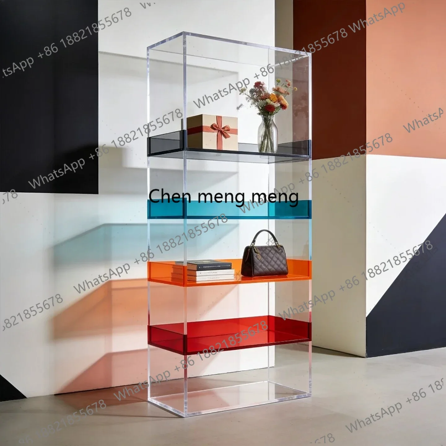 A74Modern simple rack custom commercial, storage rack multi-layer display rack floor type