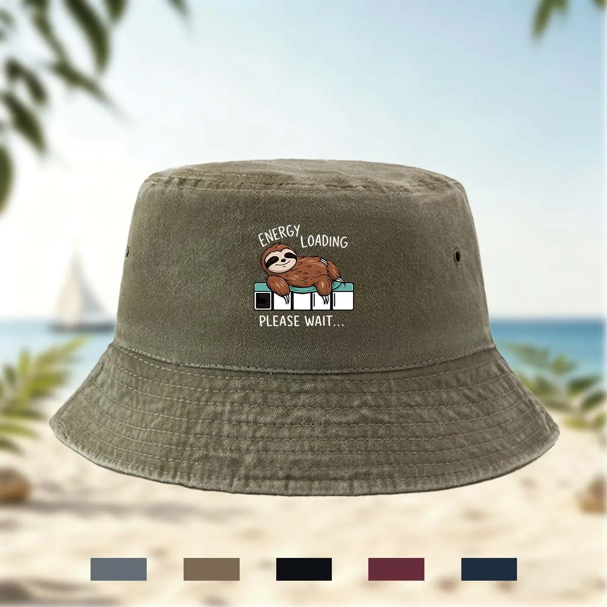 High Quality Printed Sloth Pattern Fisherman Hat Trucker Driver Hat Fishing Hat Hip-Hop Hat All Seasons Universal Bucket Hat Bas
