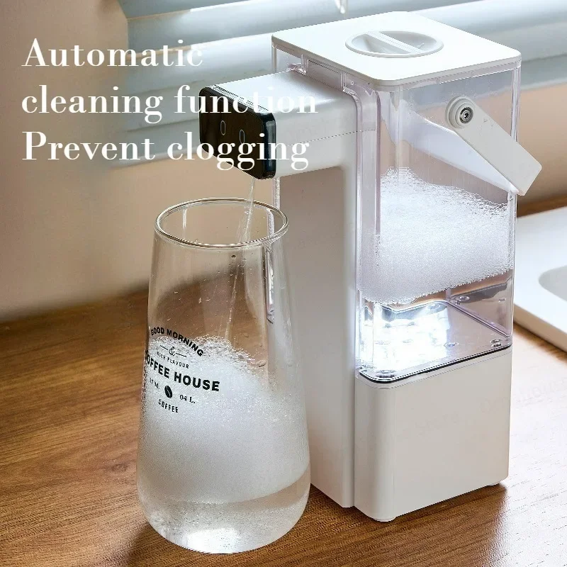 800ml Automatic Sensor Soap Dispenser Intelligent Electric Gel Hand Sanitizer Contactless Dishwashing Liquid Machine