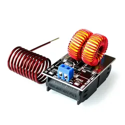 1 pz vendita calda 5-12V 120W Mini ZVS scheda di riscaldamento a induzione riscaldatore Driver Flyback fornello fai da te + bobina di accensione